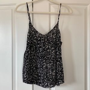 Aritzia, Wilfred, Silk Black and White Tank, M